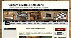 Desktop Screenshot of californiamarbleandstone.com
