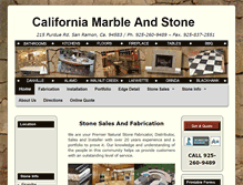 Tablet Screenshot of californiamarbleandstone.com